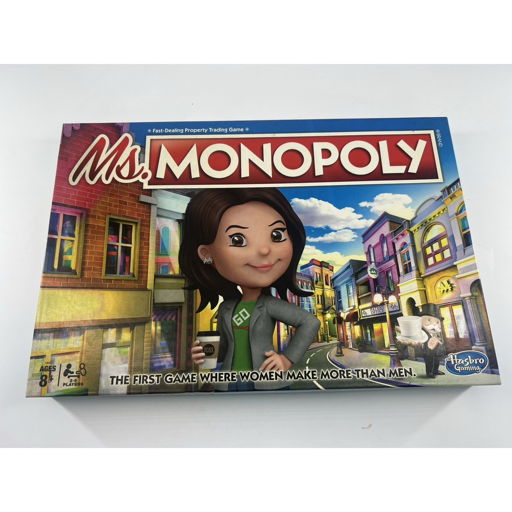 Ms. Monopoly Board Game Hasbro Rare Family Night collectible Complete